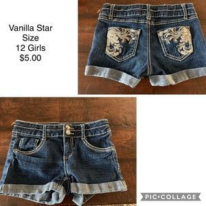Vanilla Star Girls Denim Shorts